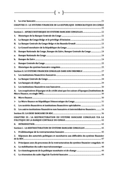 La restructuration du système bancaire congolais par la Banque Centrale