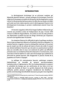 La restructuration du système bancaire congolais par la Banque Centrale