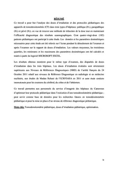 Optimisation de l'exposition des patients pédiatriques