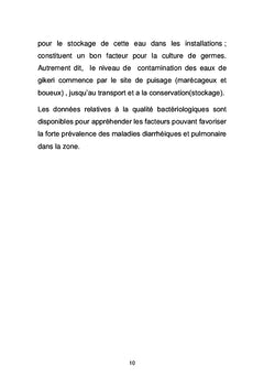 Qualité bacteriologique des eaux de cratère Gikeri à Kibumba