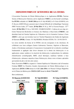 Recueil du Premier Colloque Maghrébin sur la Chimie des Hétérocycles