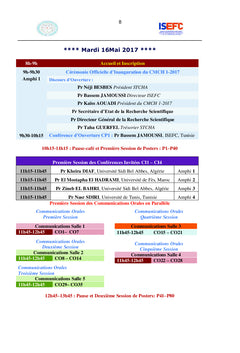 Recueil du Premier Colloque Maghrébin sur la Chimie des Hétérocycles