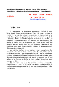 L'élevage des Larves de palmier et l'Apiculture
