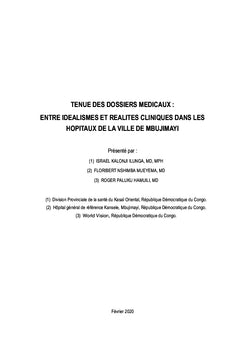 Tenue des dossiers médicaux