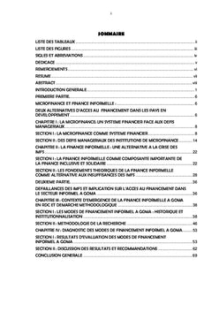 La finance informelle face aux insuffisances managériales des institutions de Microfinance