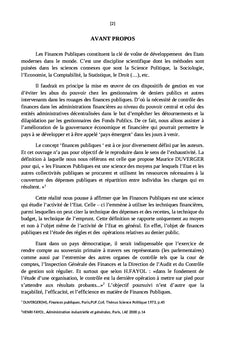 Contrôle des finances publiques en tant que levier d'encadrement des recettes mobilisées en RDCongo