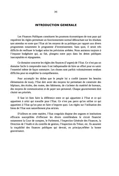 Contrôle des finances publiques en tant que levier d'encadrement des recettes mobilisées en RDCongo