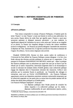 Contrôle des finances publiques en tant que levier d'encadrement des recettes mobilisées en RDCongo
