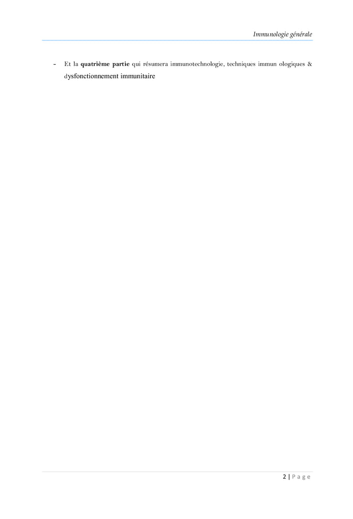 Immunologie Fondamentale