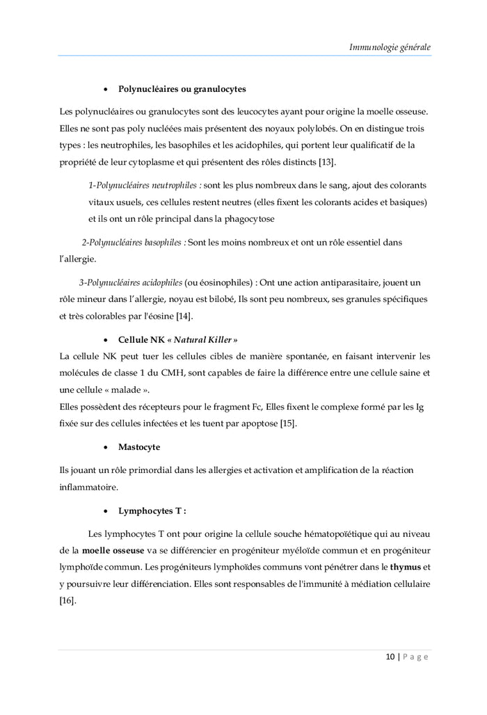 Immunologie Fondamentale