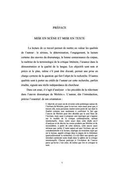 Les procédés de la réécriture dans l'oeuvre dramatique de Molière