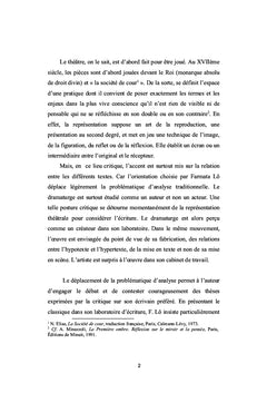 Les procédés de la réécriture dans l'oeuvre dramatique de Molière