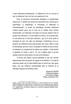Les procédés de la réécriture dans l'oeuvre dramatique de Molière