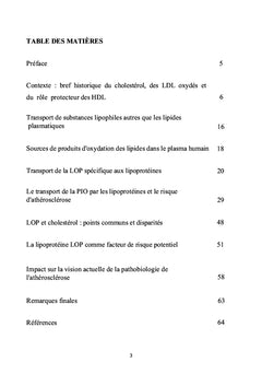 Produits d'oxydation des lipides