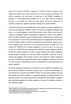 La liquidation des sociétés coopératives en droit OHADA