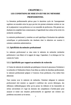 L'art Du Mémoire Professionnel