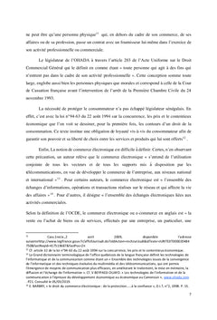 La protection du consommateur dans le commerce électronique