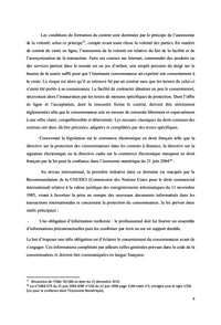 La protection du consommateur dans le commerce électronique