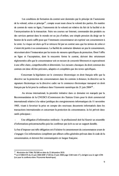 La protection du consommateur dans le commerce électronique