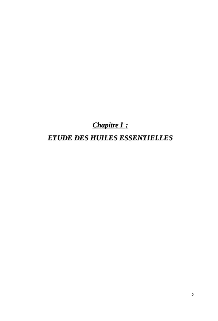 Les huiles essentielles et les propriétés pharmacologiques des plantes médicinales
