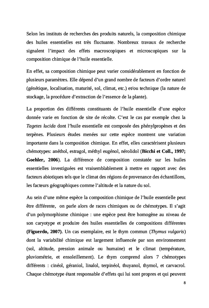 Les huiles essentielles et les propriétés pharmacologiques des plantes médicinales