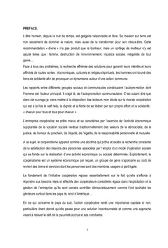 Animation et gestion des coopératives