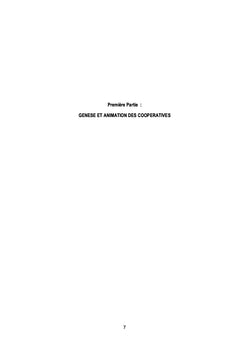 Animation et gestion des coopératives