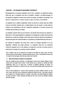 Animation et gestion des coopératives