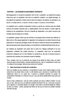 Animation et gestion des coopératives