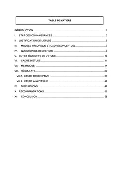 Etude des connaissances, attitudes et pratiques