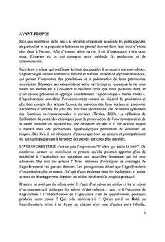 L'agroforesterie/l'agroécologie, quelles perspectives pour Haïti?