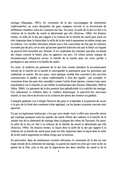 La pratique du paiement de la dot en Tanzanie : Une étude de cas du Karagwe