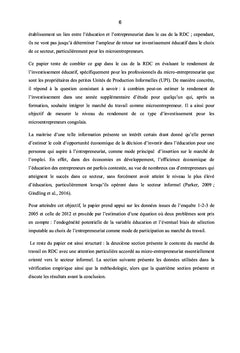 Rentabilité du capital humain des micro entrepreneurs