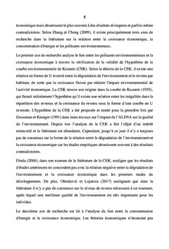 Energie, environnement et croissance économique au Burkina Faso