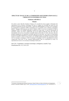 Exportations et croissance économique