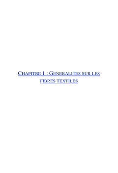 Fibres textiles