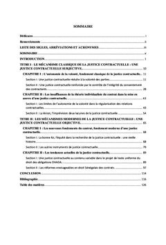 La justice dans le contrat