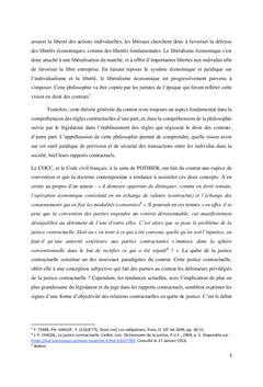 La justice dans le contrat