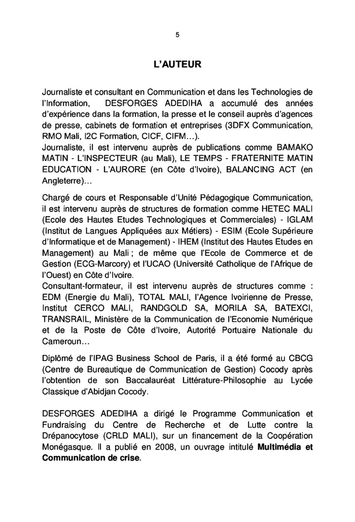 Relations publiques et communication de crise