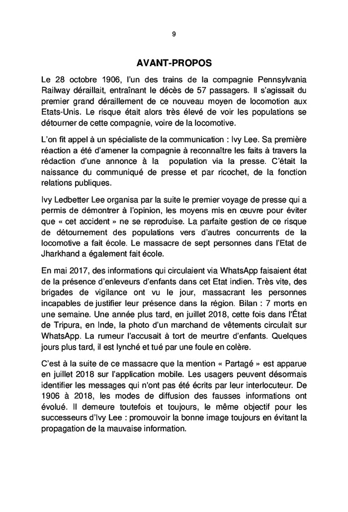 Relations publiques et communication de crise