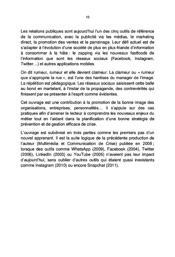 Relations publiques et communication de crise