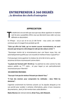 Entrepreneur à 360 degrés