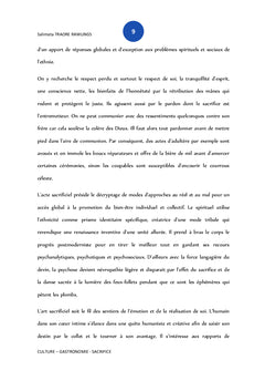Sacrifice, Culture et Gastronomie