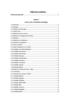 Application du modèle hydrologique GARDENIA