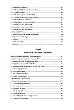 Application du modèle hydrologique GARDENIA