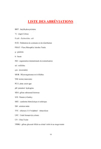 Microbiologie Alimentaire