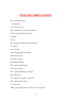 Microbiologie Alimentaire