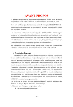 Microbiologie Alimentaire