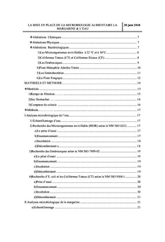 Microbiologie Alimentaire