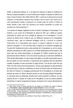 Les ressorts de l'OIF dans le système judiciaire international